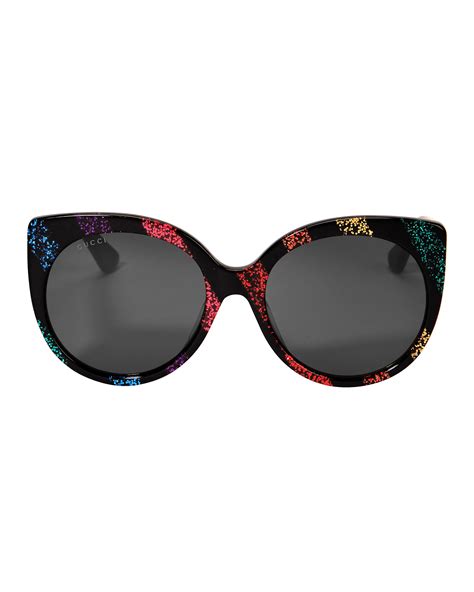 gucci cat eyeglasses|Gucci rainbow cat eye sunglasses.